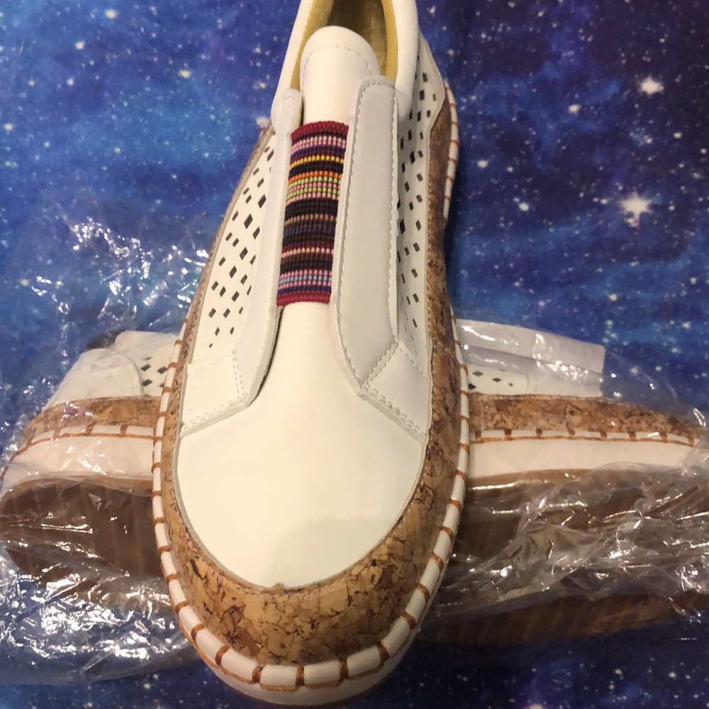 White Loafer Slip Ons